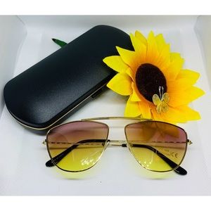 Purple & Gold Tinted Sunglasses